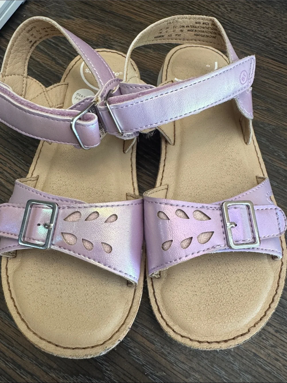 Stride Rite 360 Purple 13m Adjustable Strap Sandals